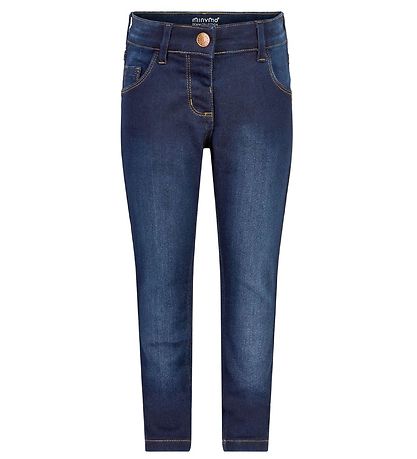 Minymo Hosen - Stretch Slim Fit - Dunkelblauer Denim