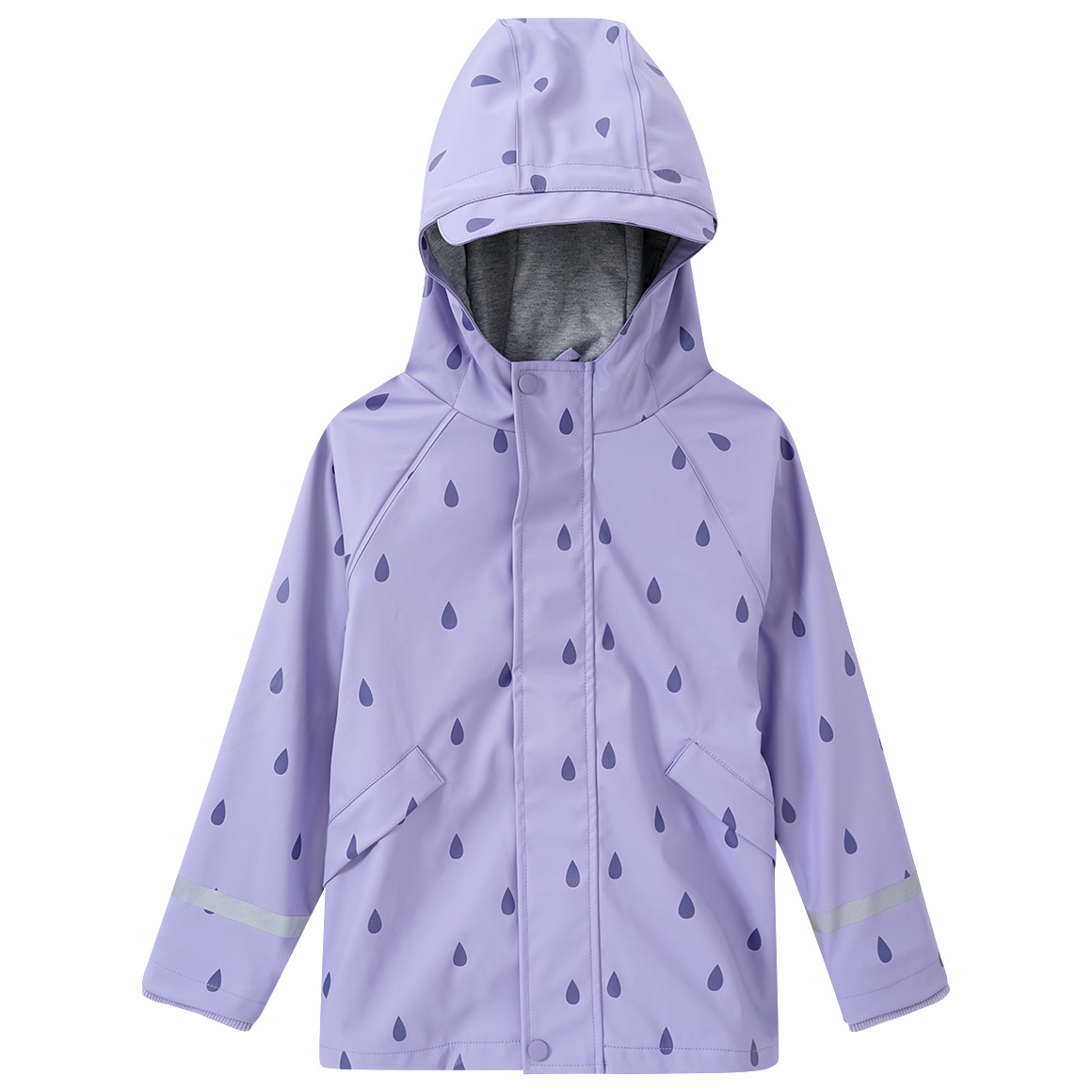 Topolino Kinder Regenjacke mit Regentropfen-Muster helllila