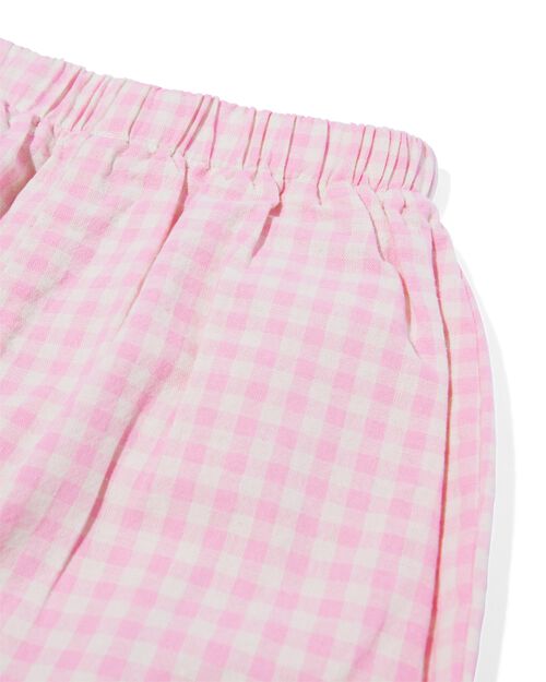 pantalon nouveau-né doublé rose