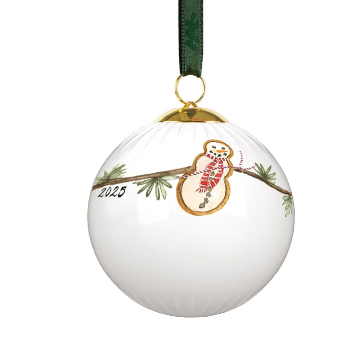 Kähler Design - Hammershøi Christmas 2024 Christbaumkugel, Ø 6 cm, weiss