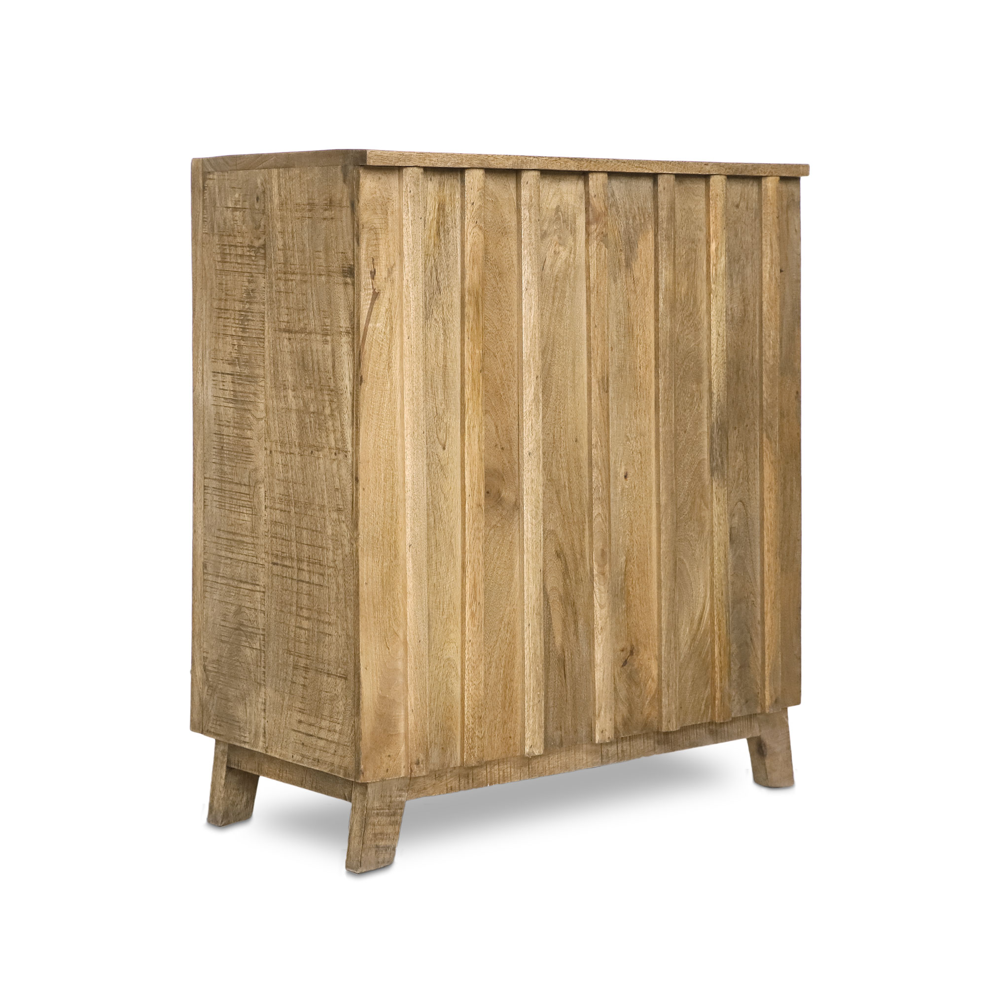Schrank ‚Drefferson‘ aus Mangoholz, natur, B 70 cm, H 80 cm, L 37 cm von fischer's lagerhaus