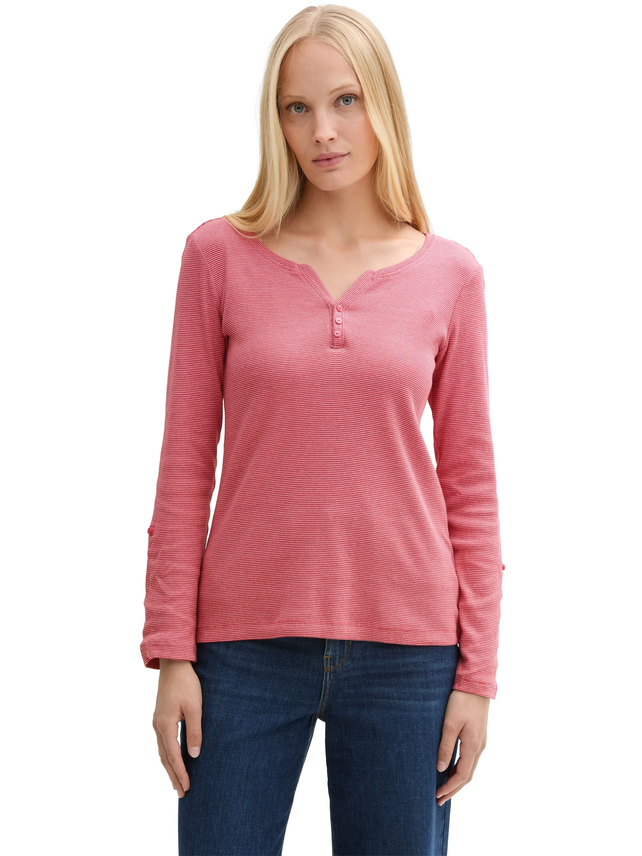 Damen Henleyshirt