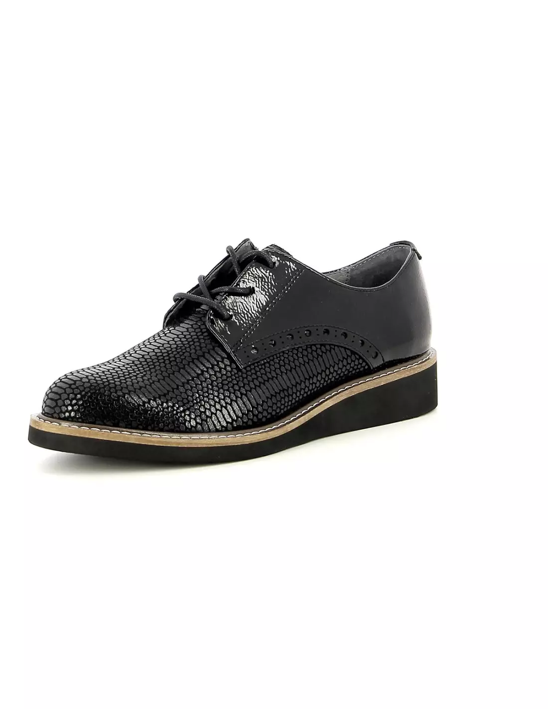 FUGITIVE CHAMOI - Derbies, richelieus & trotteurs vipernoir