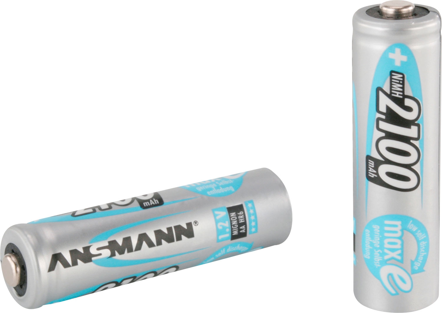 Ansmann Mignon AA 1,2 V / 2.100 mAh Akkubatterie Wiederaufladbar (4er Pack)‌