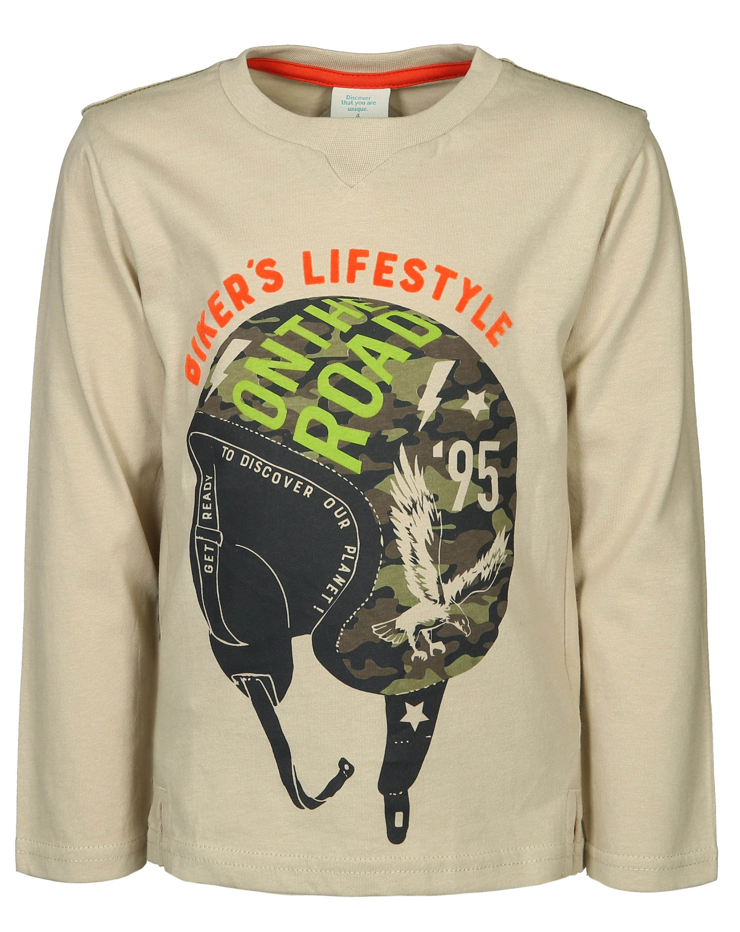 Langarmshirt BIKER’S LIFESTYLE in sand