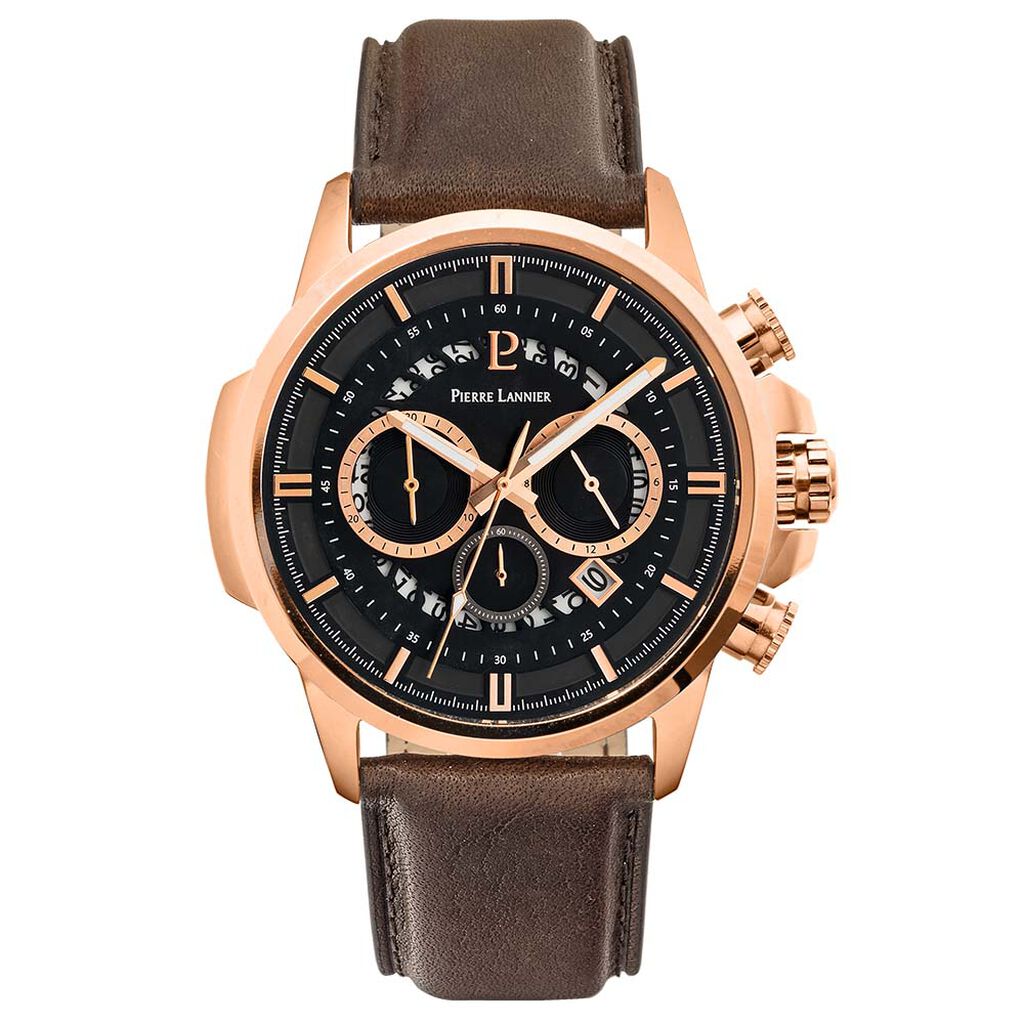 Montre Pierre Lannier Sentinelle Noir