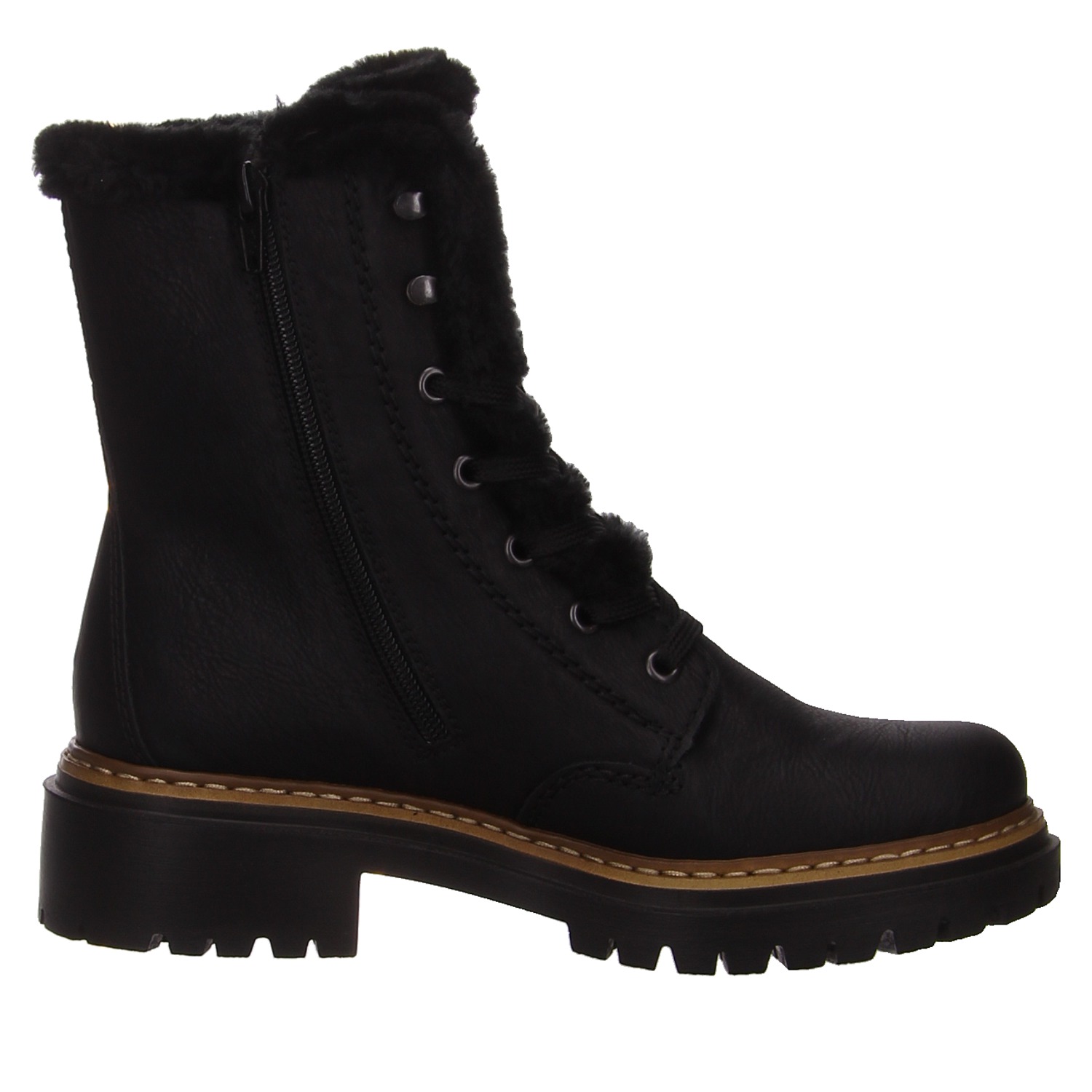 Rieker Schnürboots schwarz schwarz
