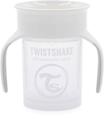 Twistshake Treningskopp 360, White