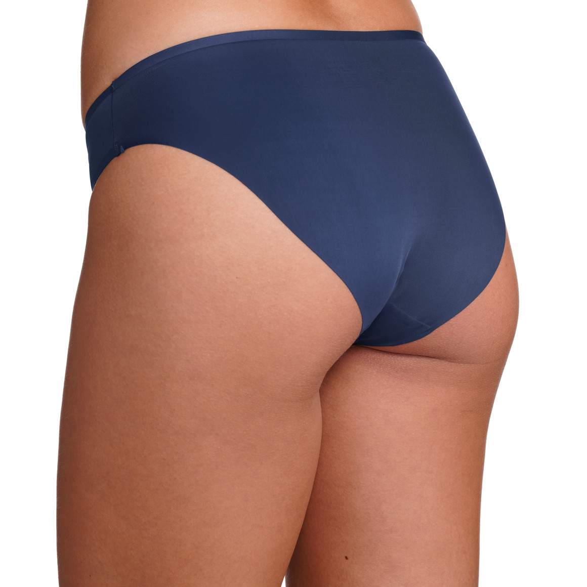 Gina Benotti Damen Seamless-Slip mit Spitzeneinsatz dunkelblau