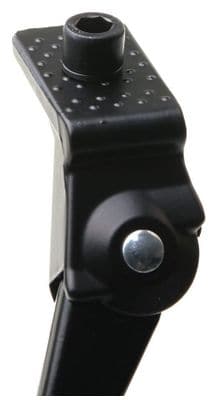 Béquille vélo aluminium noir   capuchon 35cm