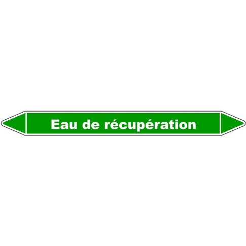 Marqueur de Tuyauterie - Eau de récupération - NFX 08-105 - Vinyle