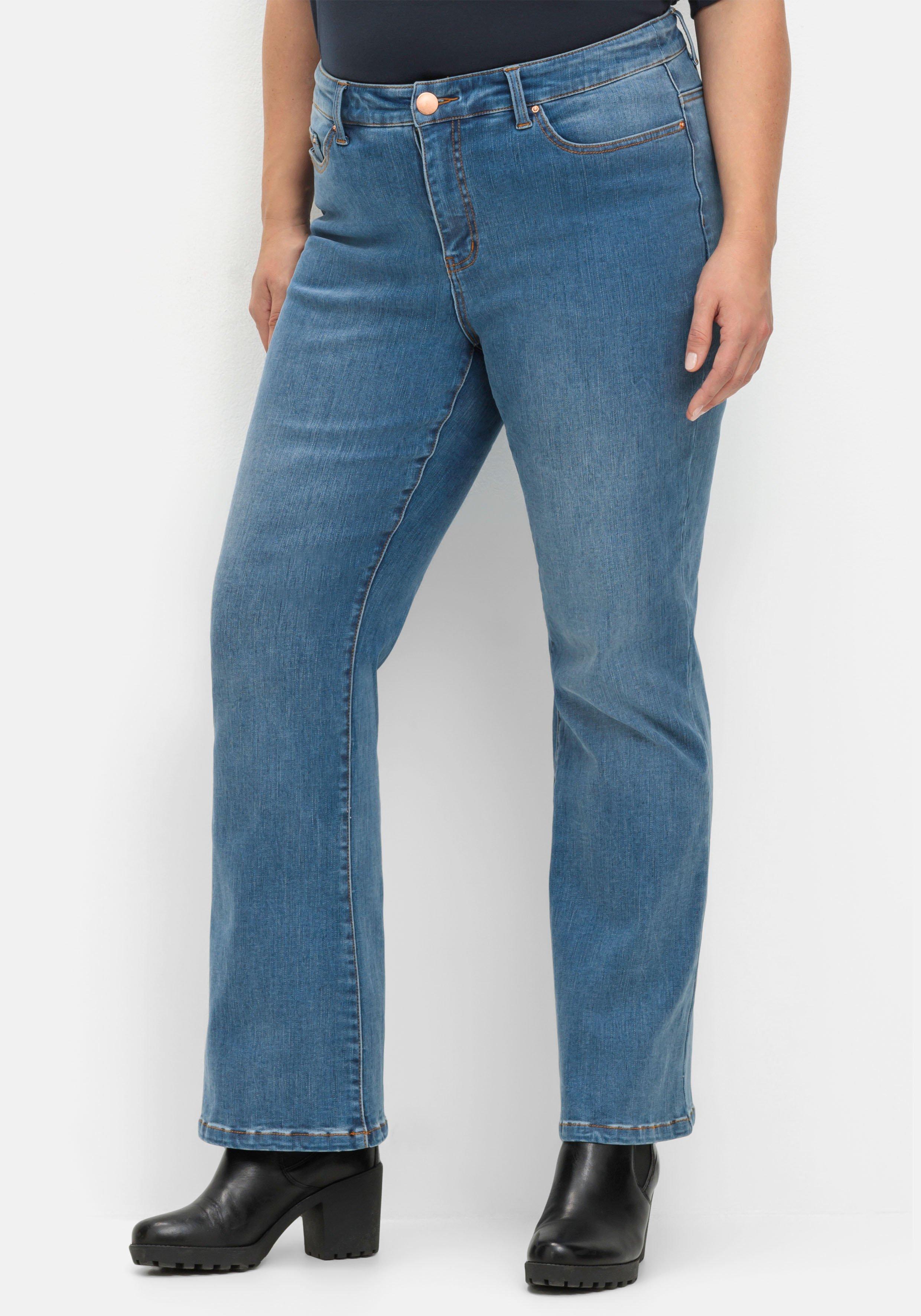 Bootcut Stretch-Jeans mit Bodyforming-Effekt