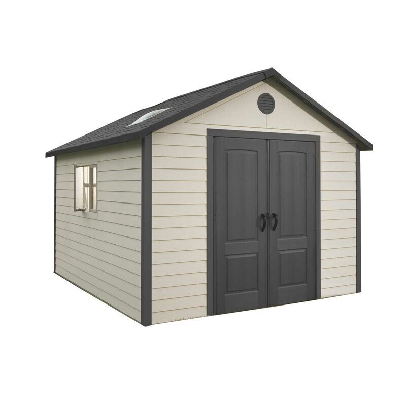 Large Resin Outdoor Shed with Floor-limited quantities!