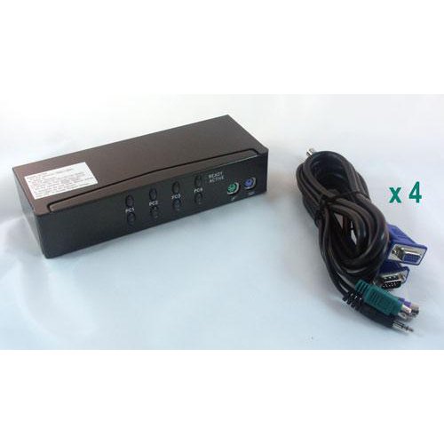 MCL CAS-463 commutateur écran, clavier et souris Noir