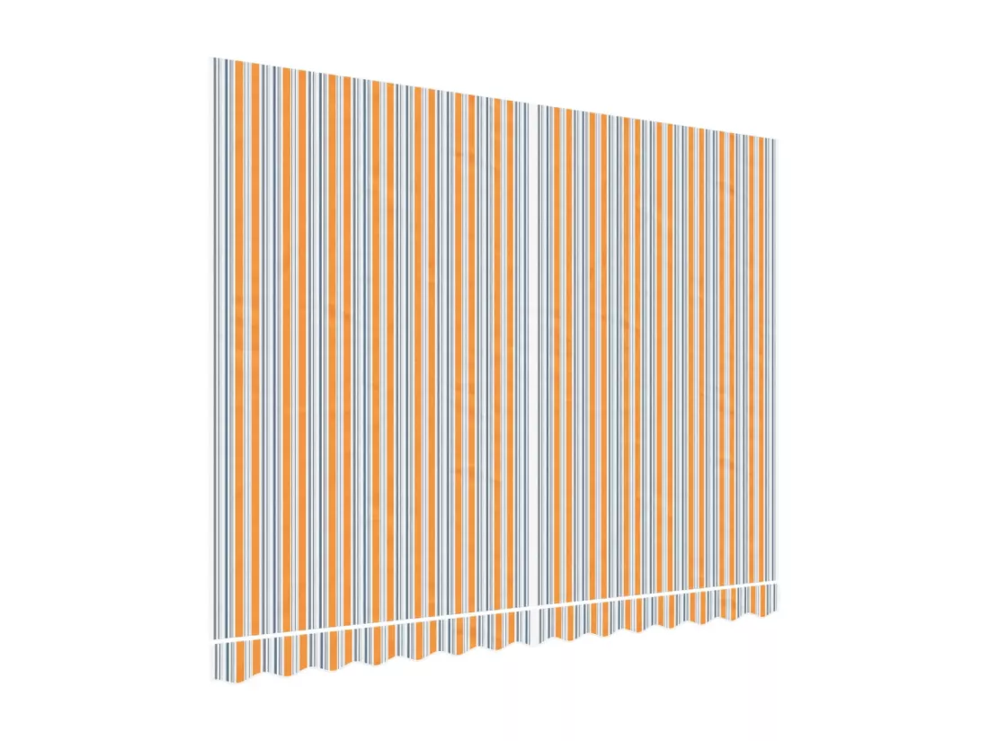 Tissu de remplacement pour auvent rayures multicolores 3,5x2,5m