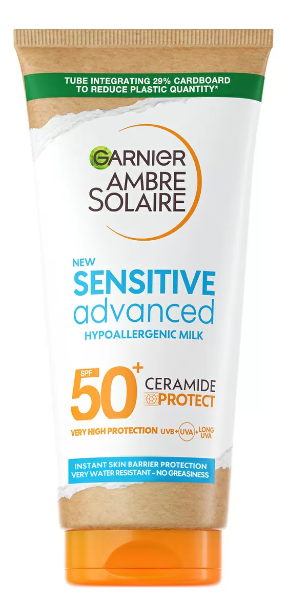 Garnier Ambre Solaire Sensitive Advanced Face & Body Sun Protection Lotion SPF50  - 175 ml.