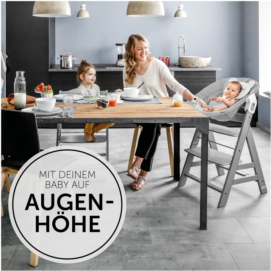 Hauck Babyaufsatz Alpha Bouncer 2in1 Pastel Bear Light Grey