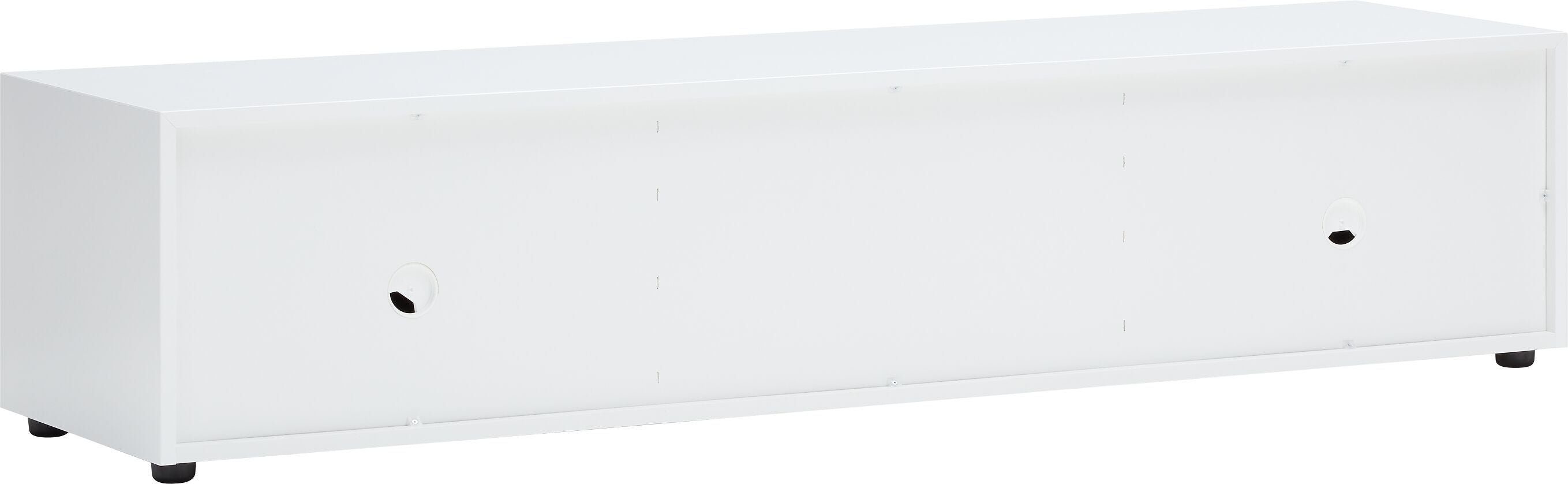 LUX Lowboard - Weiss / Eiche / B: 180.0 cm x T: 46.0 cm x H: 37.5 cm
