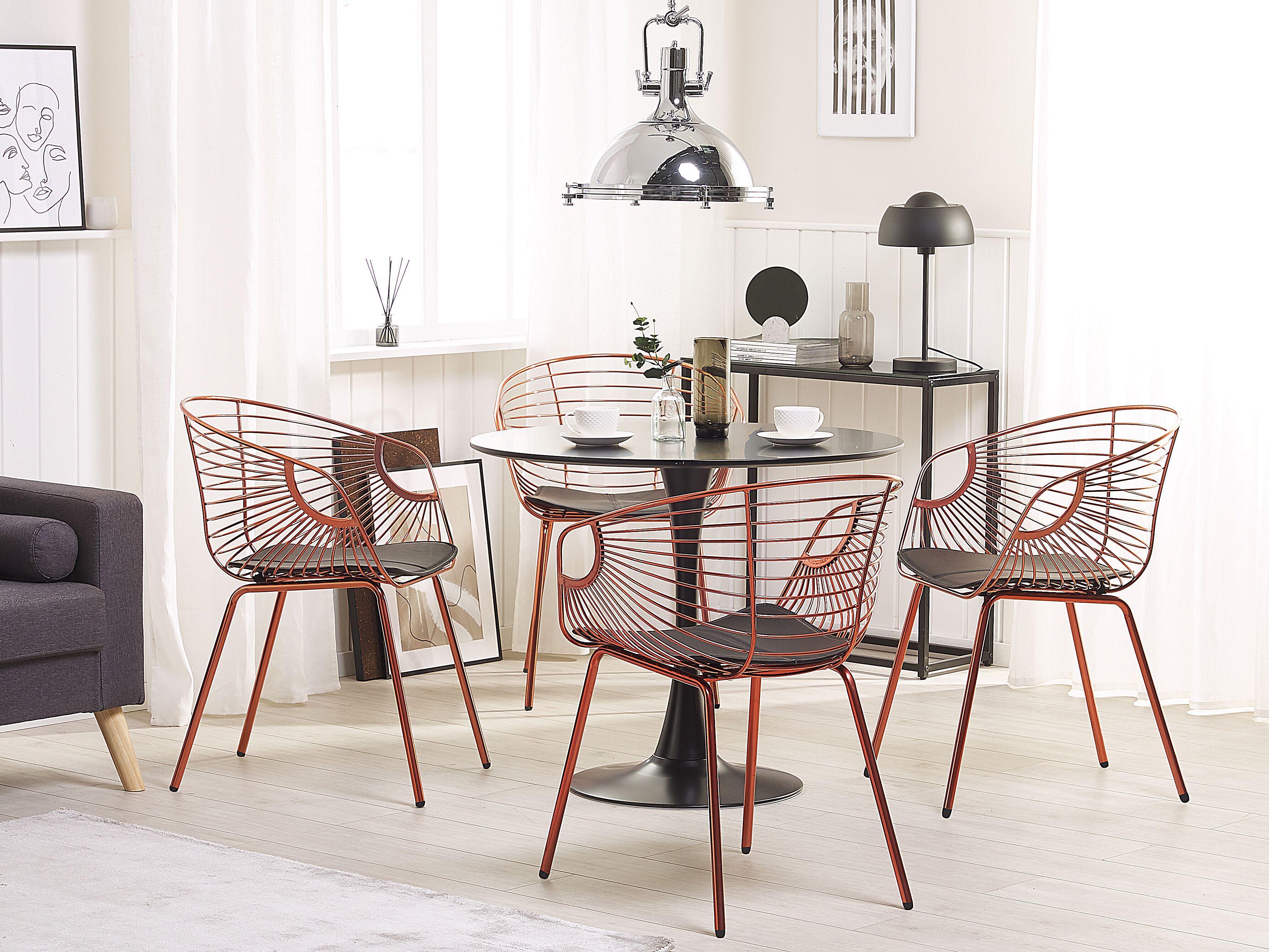 Eettafel BOCA Zwart 90 cm 90 cm