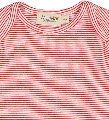 MarMar Body l/ä - Rib - Modal - Beine - Rot Stripe