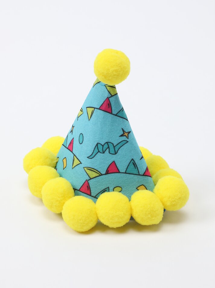 Conjunto de chapéu e bandana para aniversário de animais de estimação - Azul