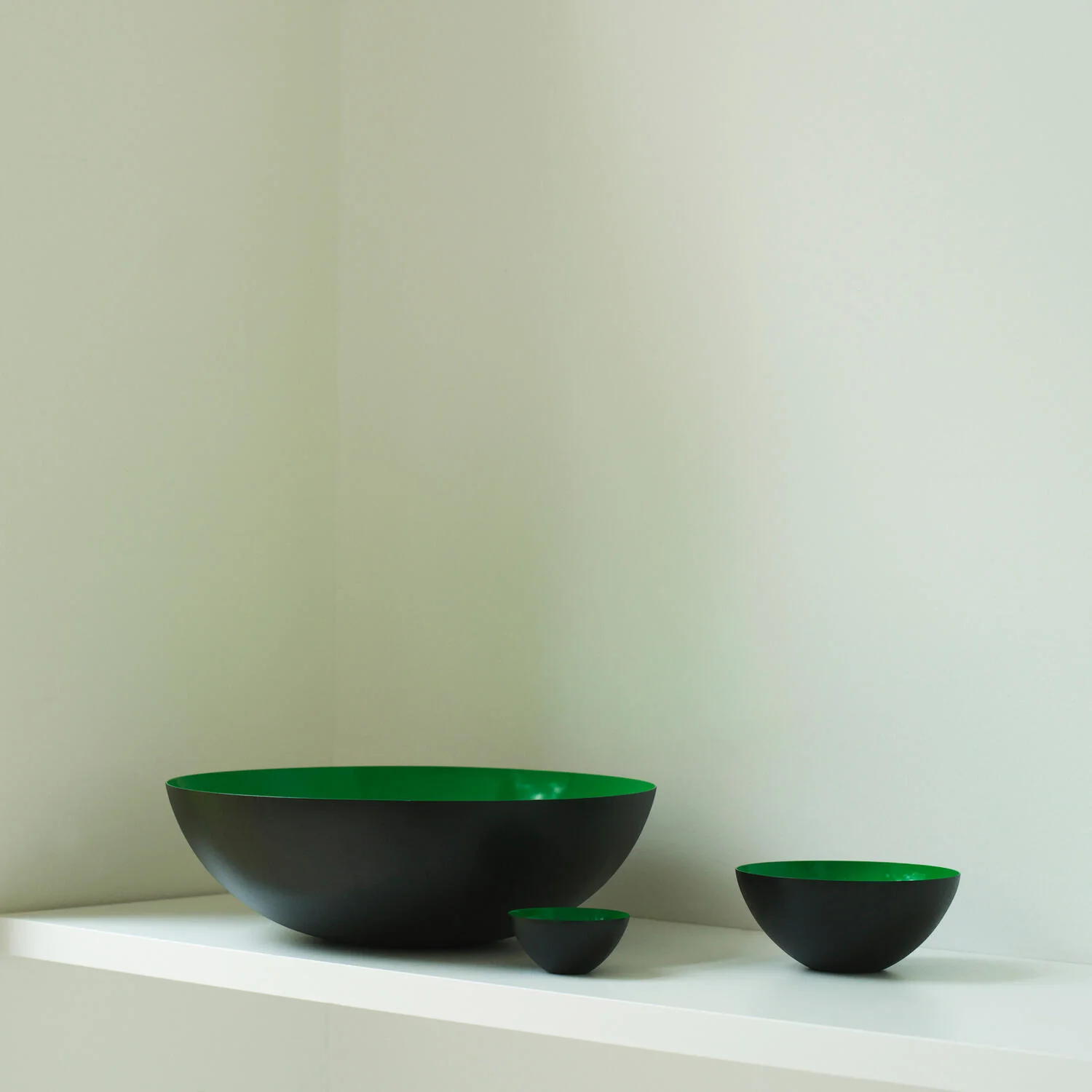 Normann Copenhagen  Krenit skål, grøn - Ø38 cm.