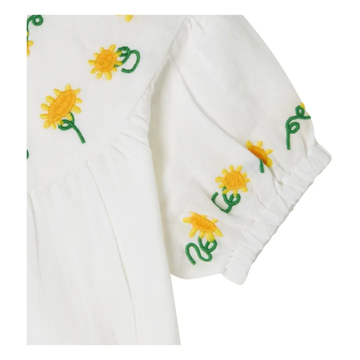 Stella McCartney Kids Blouse Broderie Fleur | Blanc