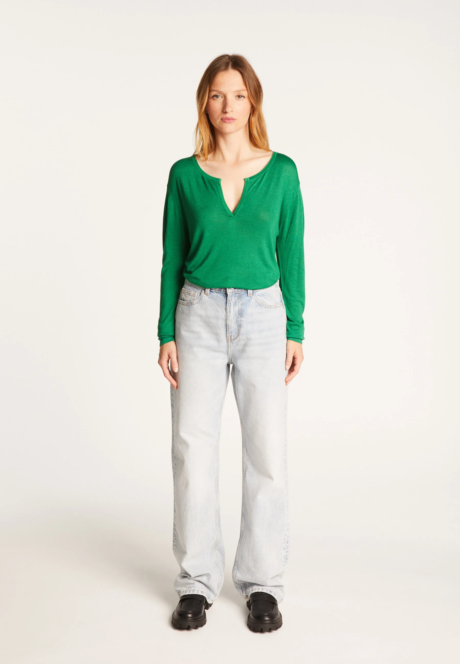 AESHAAH24 - T-shirt en fibre de bambou cachemire | Vert