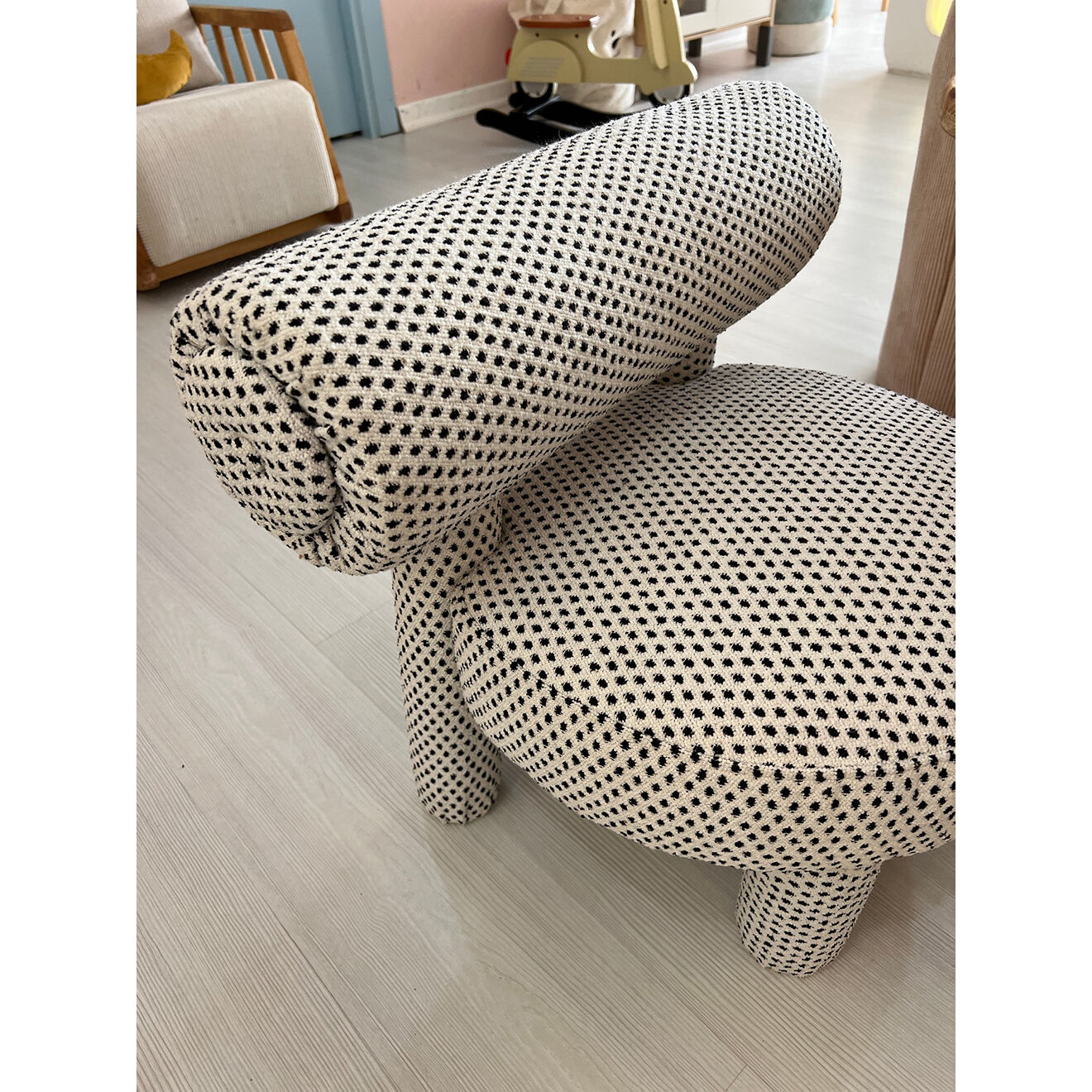 Homitis Fauteuil Enfant Dino noir/blanc - 39x58x39 cm