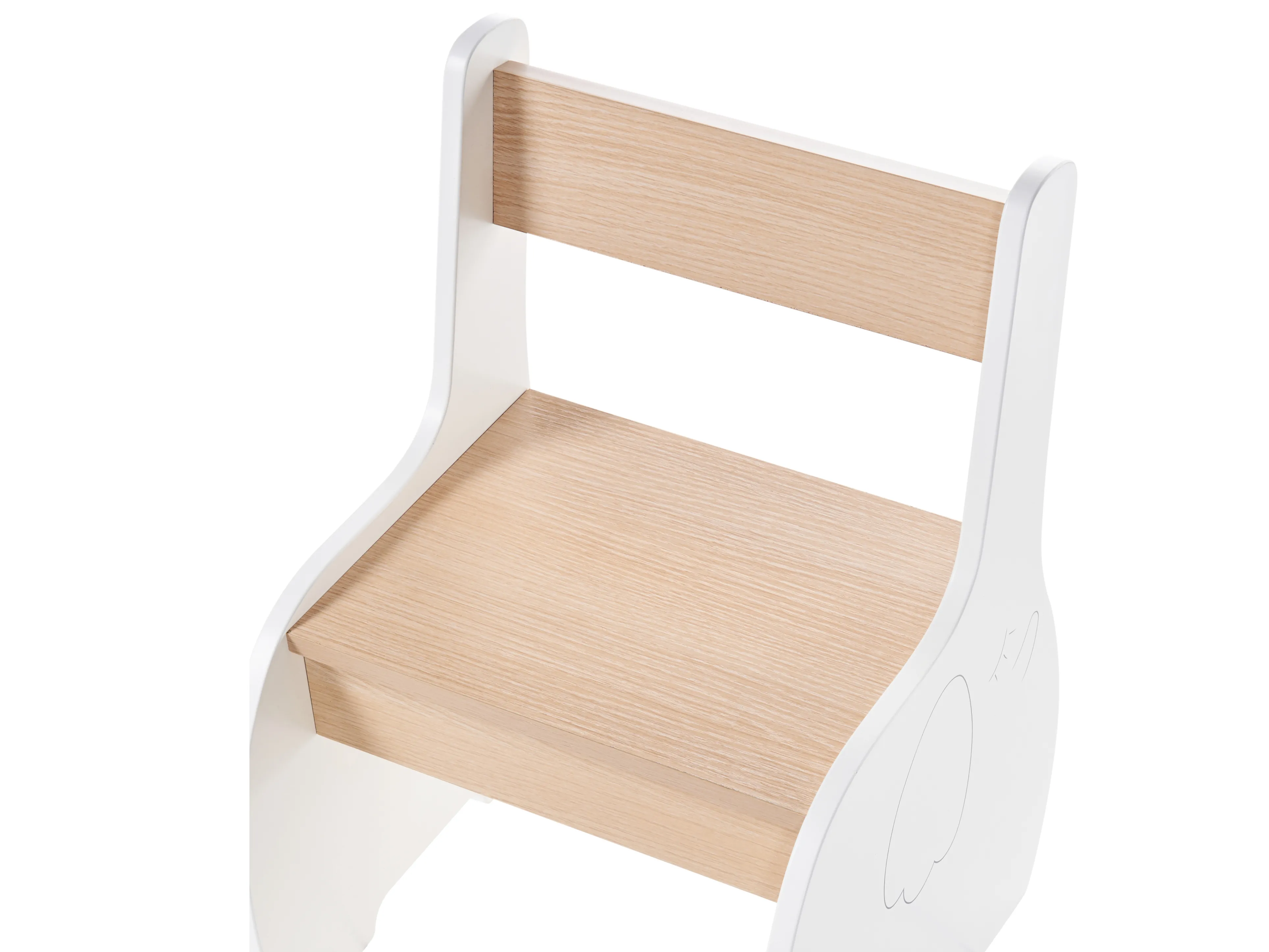 Kindertafel met stoelen LOYD Wit