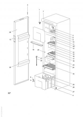 Thetford Absorber Kühlschrank N4142E  142 Liter