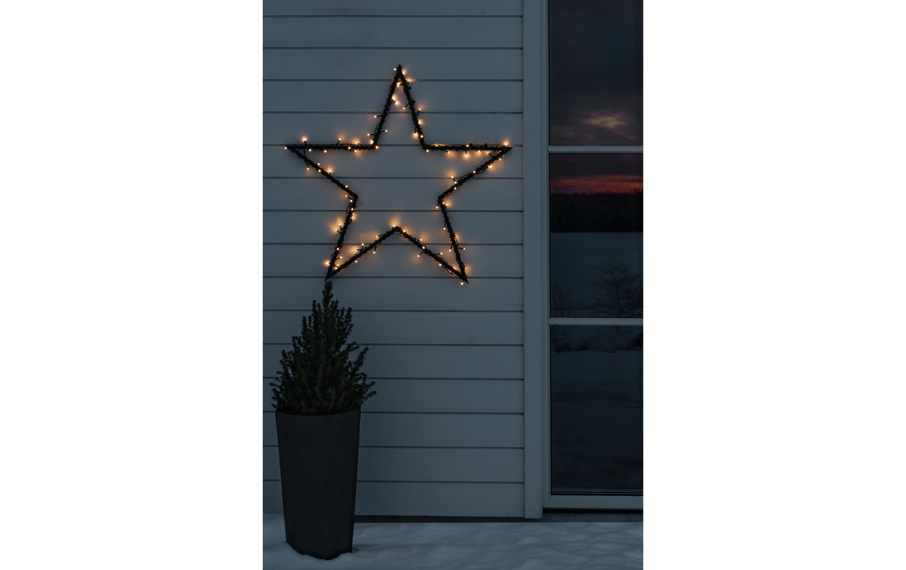 LED-Lichterkette Solar, 200 LEDs, SchwarzLED Solar Lichterkette