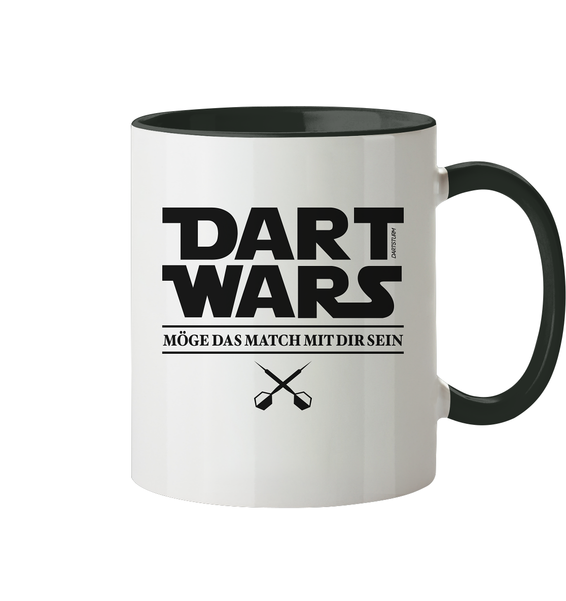 DartSturm - Dart Wars Schwarz - Tasse zweifarbig