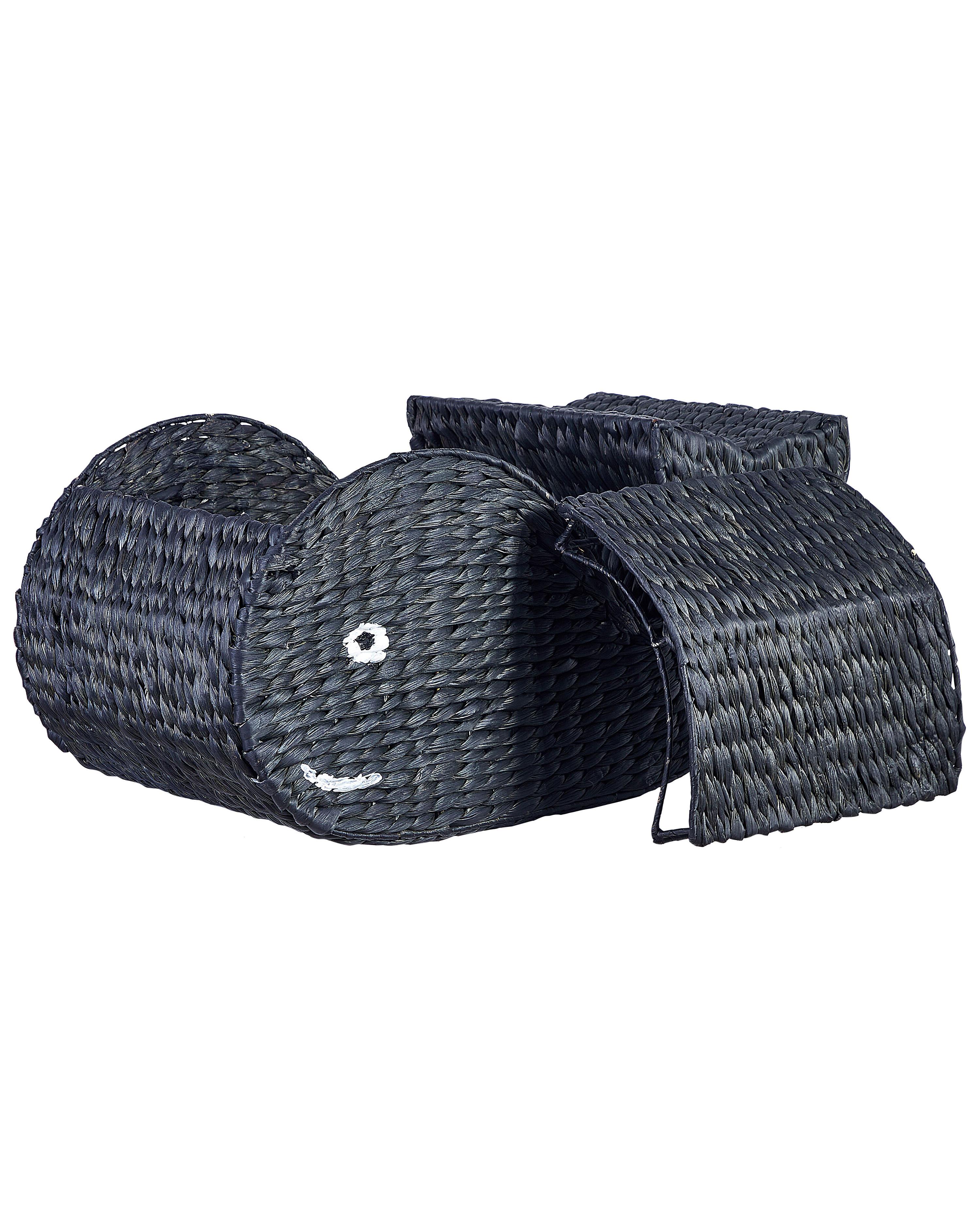 Kindermand Walvis ORANIA Wicker Zwart