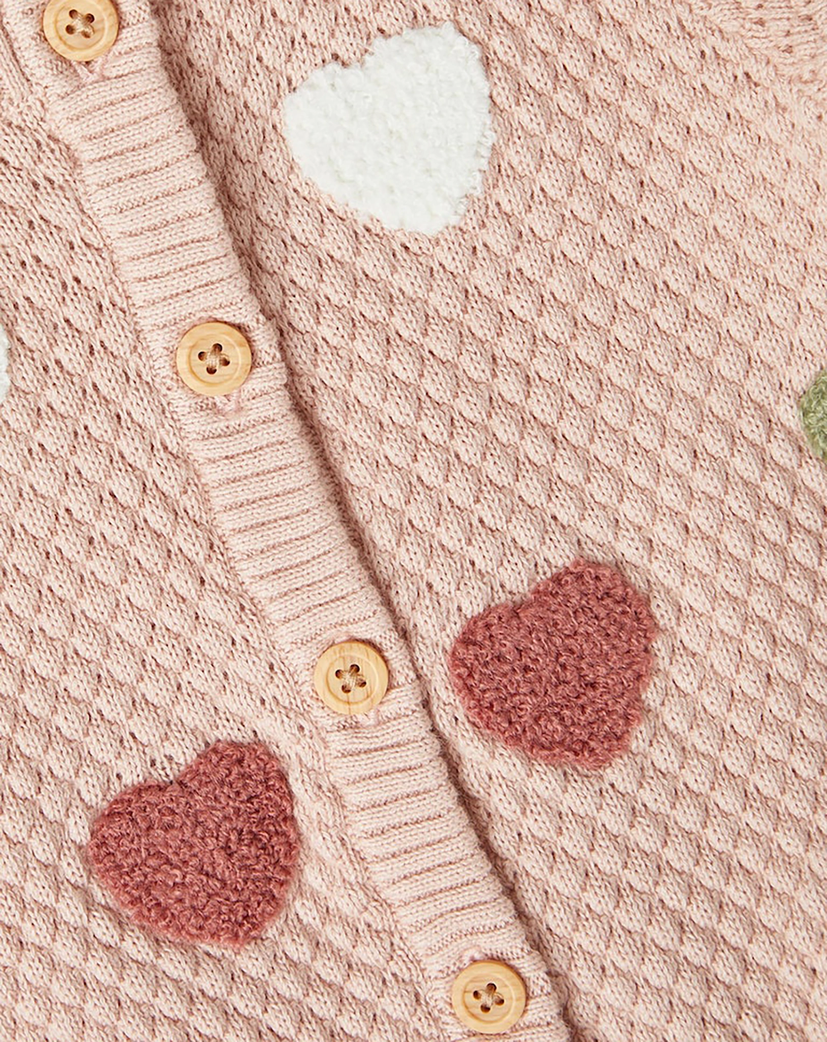 Strickjacke NBFNESILLE HEARTS in rose smoke