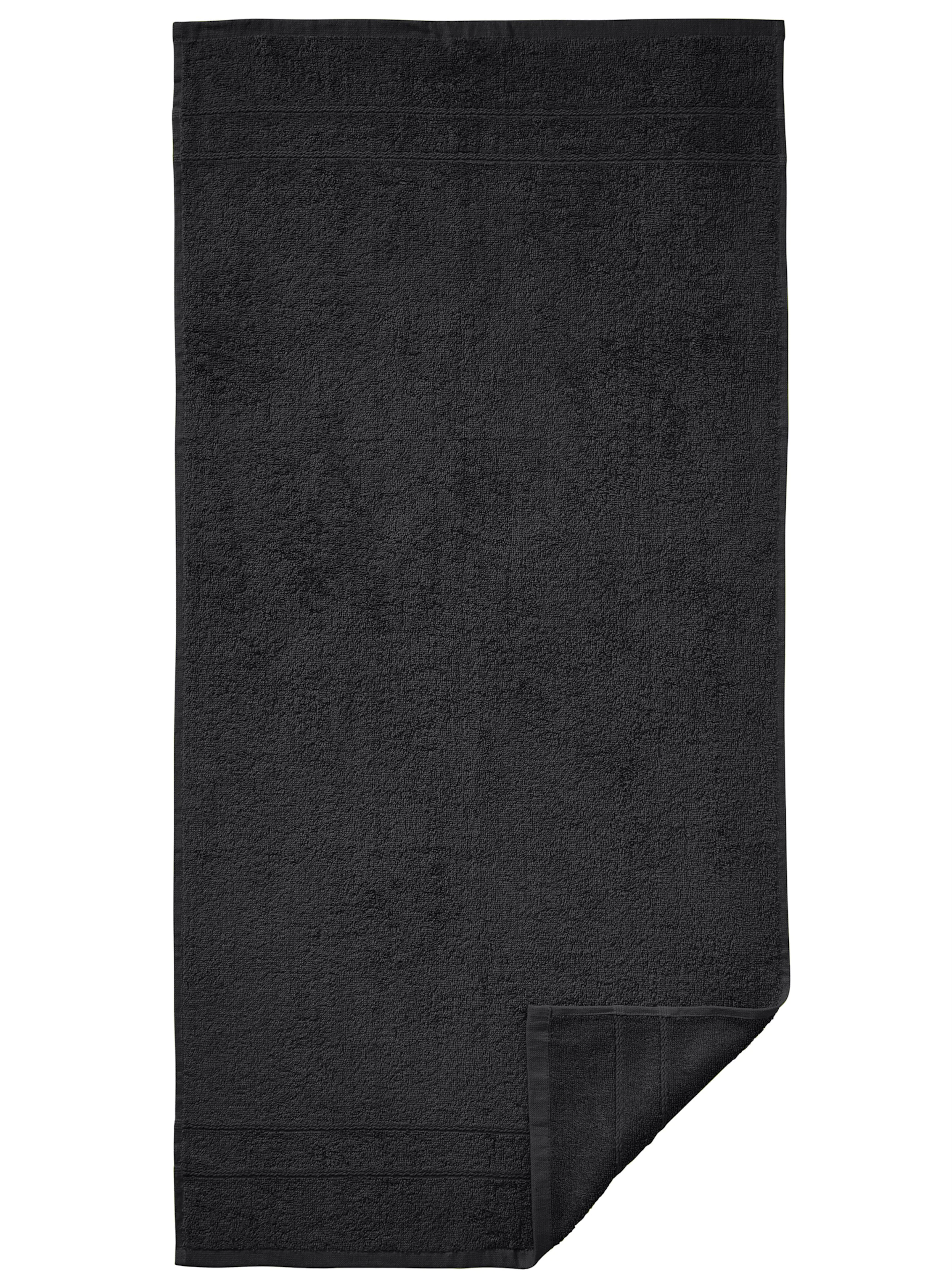 wäschepur Handtuch in schwarz