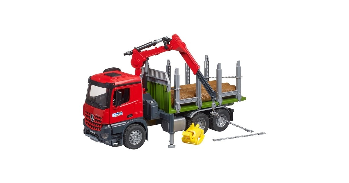 bruderMB Arocs houtvrachtwagen met laadkraan en grijper Modelvoertuig  (03669)