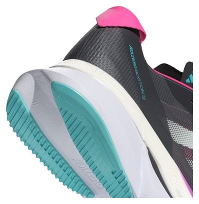 Chaussures adidas adizero Boston 12 Noir Rose Femme