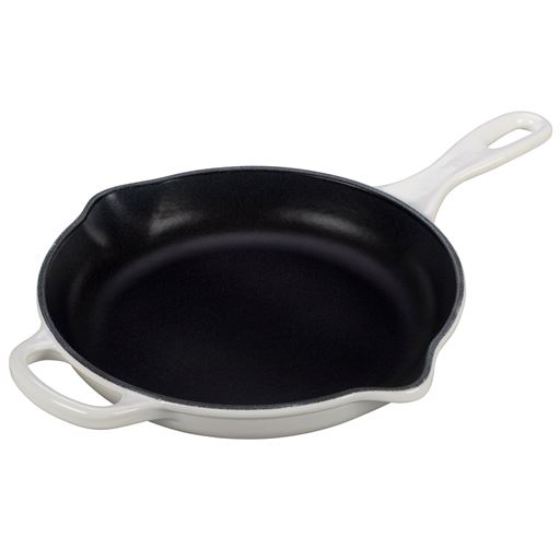 Le Creuset Signature Collection Støbejerns Stegepande, White, Ø23 cm