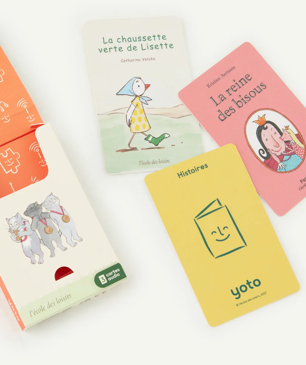 YOTOPACK DE 3 CARTES HISTOIRES AUDIO LES MAMANS EN OR