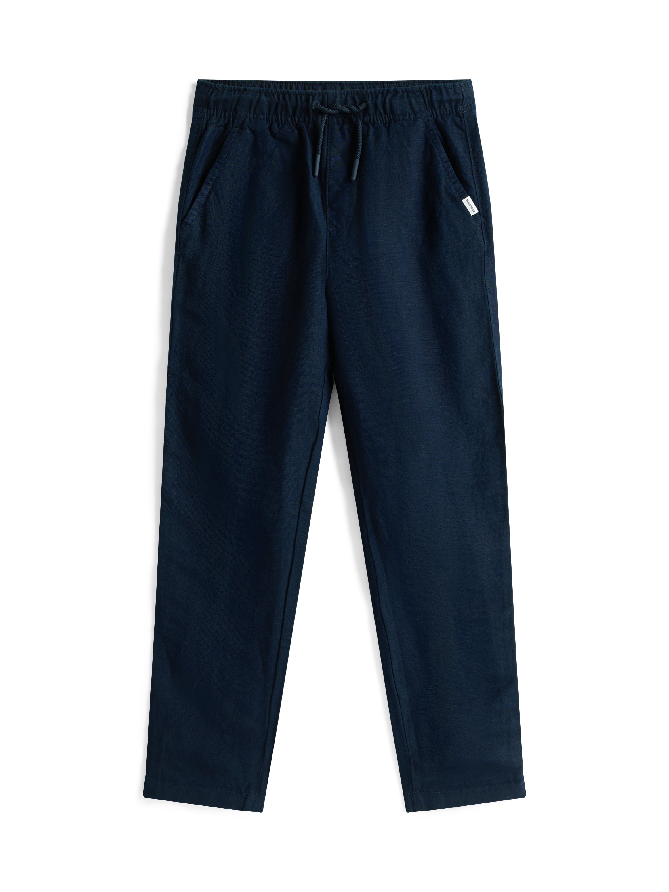 Tommy Hilfiger Webhose »LINEN VISCOSE PANT«  mit Kordelzug, Logostickerei