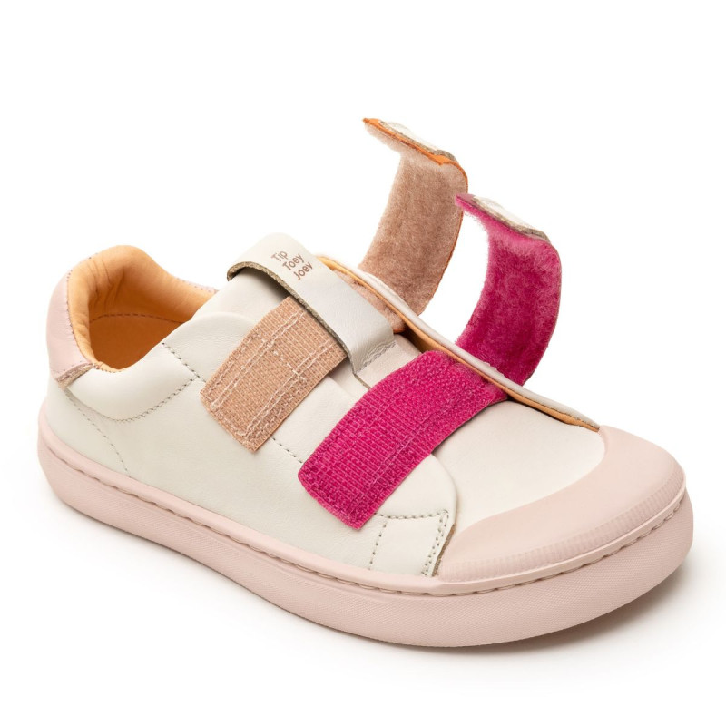 Tip Toey Joey Tip Toey Joey Kidos Ramp Colors Tapioca Fuchsia Shine Tangerine