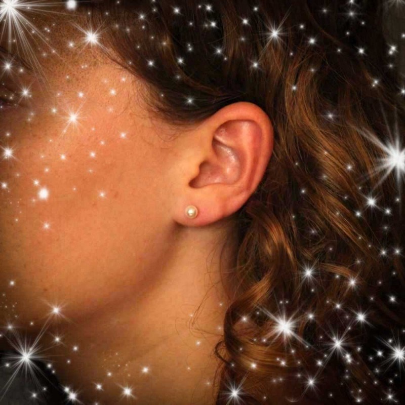 Boucles d'Oreilles Or 18 Carats 750/000 Jaune - Perles de Culture