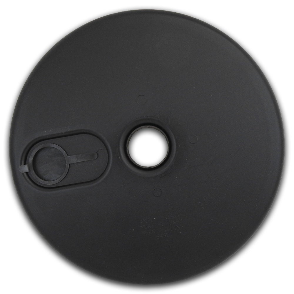 UvV GIALLI Opbergkettingpaalset + 6 mm kunststofketting geel/zwart / 2 palen + 2,5 m ketting / vulbaar (rond)
