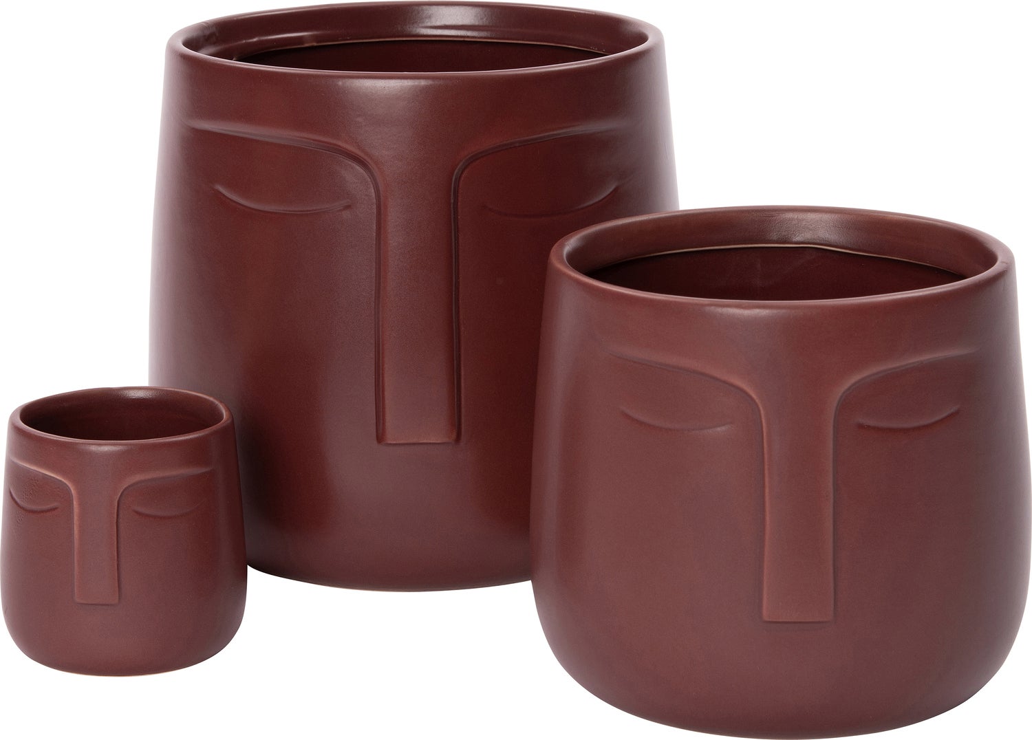 Intratuin bloempot Aukje rood D 7 H 6,8 cm