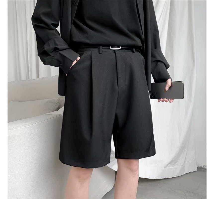 Urtishia - Effen shorts met hoge taille