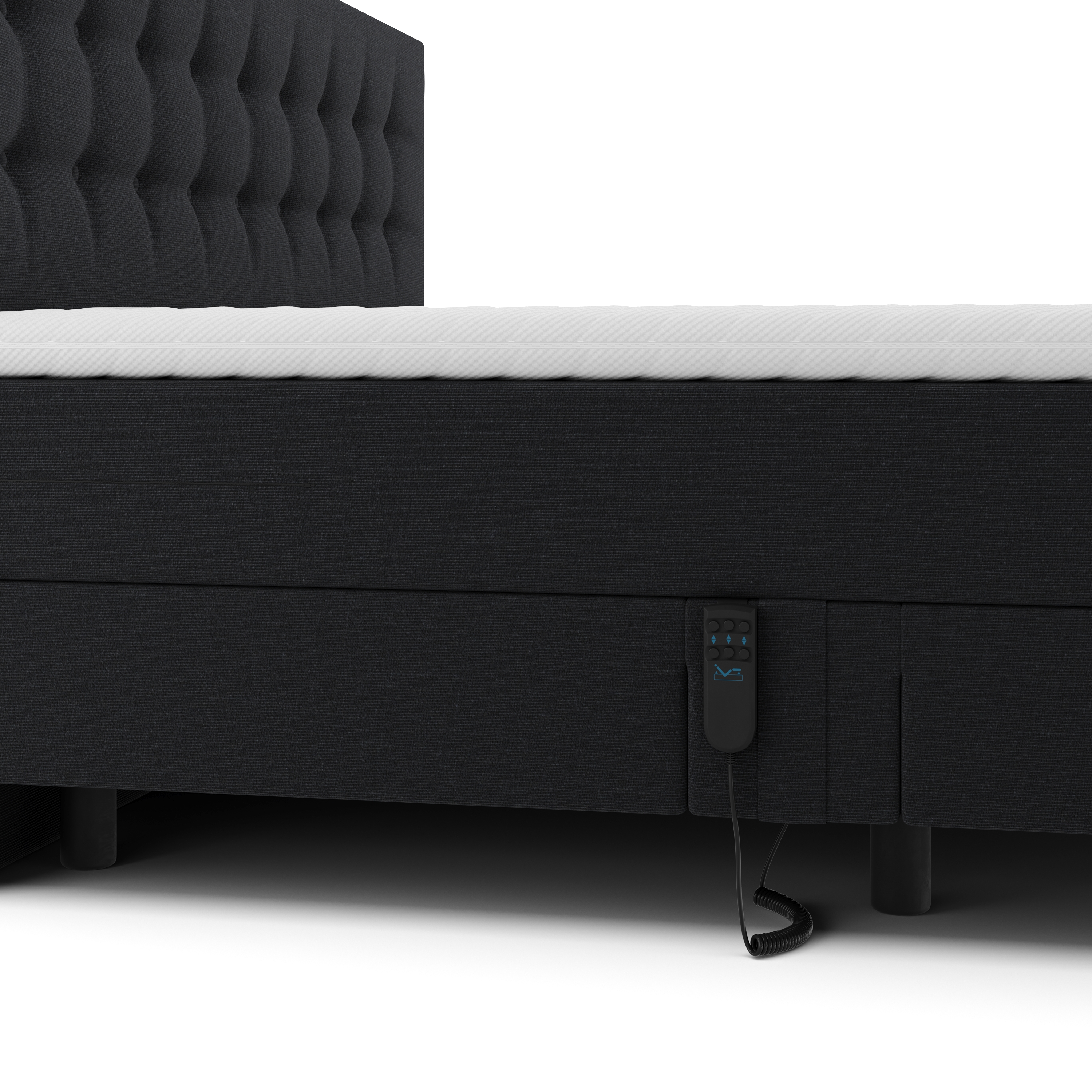 Boxspringbett GLOAM mit Elektromotor anthrazit