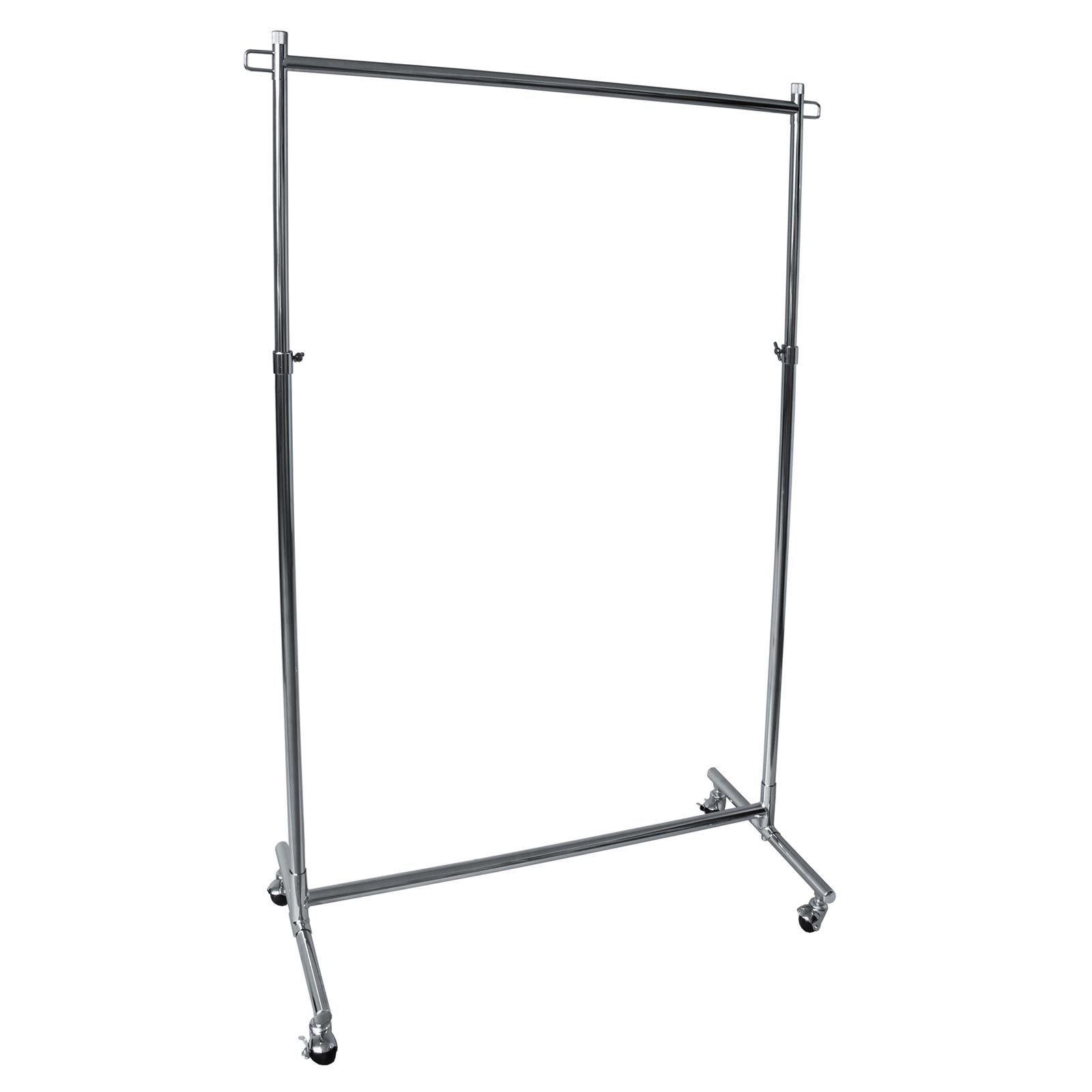 Kleiderwagen - Chrom glänzend - Stahl - 90 cm breit