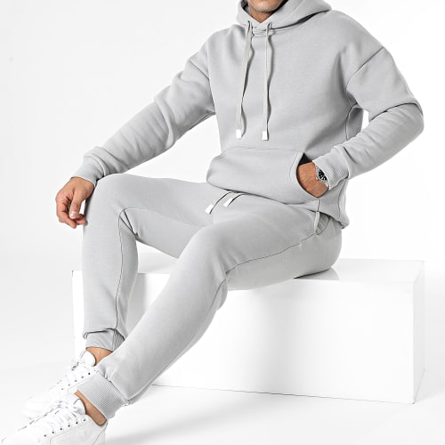 Ensemble Sweat Capuche Et Pantalon Jogging Gris