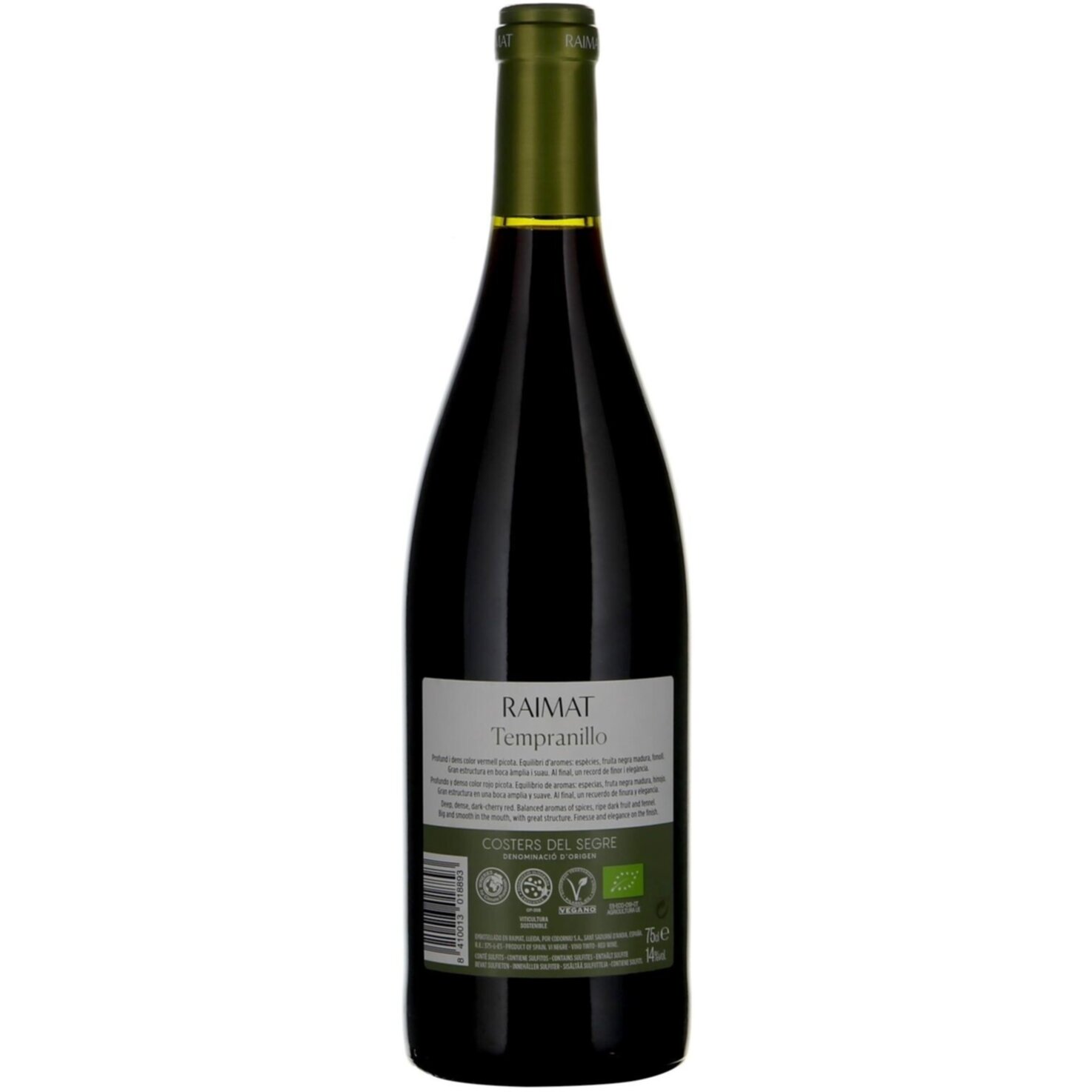 Costers del Segre DO Tempranillo Pirinenca Raimat -75cl